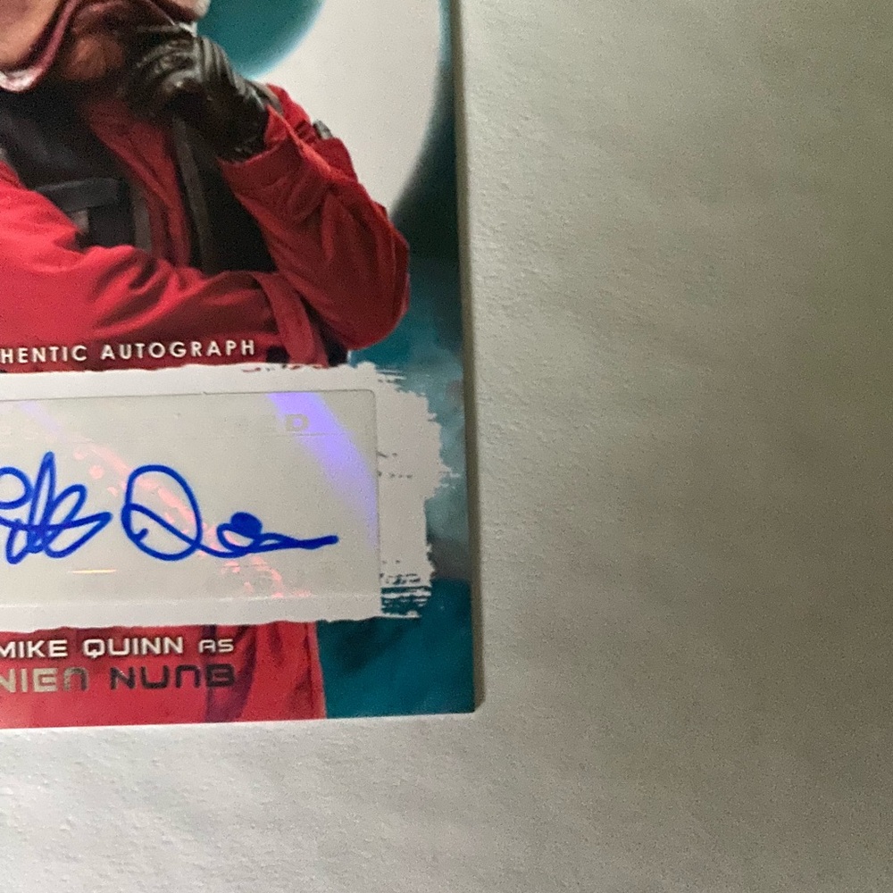 Star Wars 2017 Journey to the Force Awakens Nien Nunb Autographed Card - Picture 6 of 6